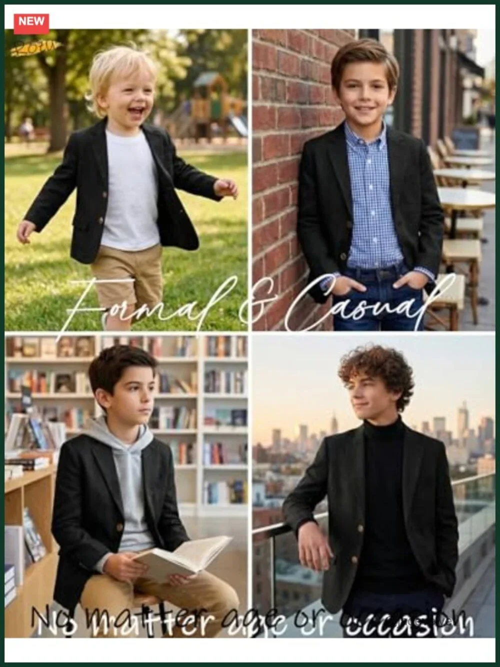 Linen Blend Boys Suit Jacket Sport Coat Wedding Guest Blazer